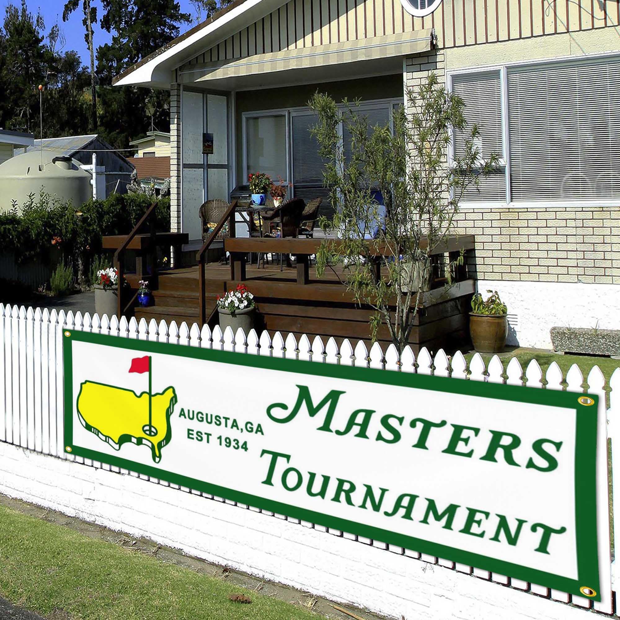 Brass grommets on the JZYIZYU golf flag banner for strong hanging