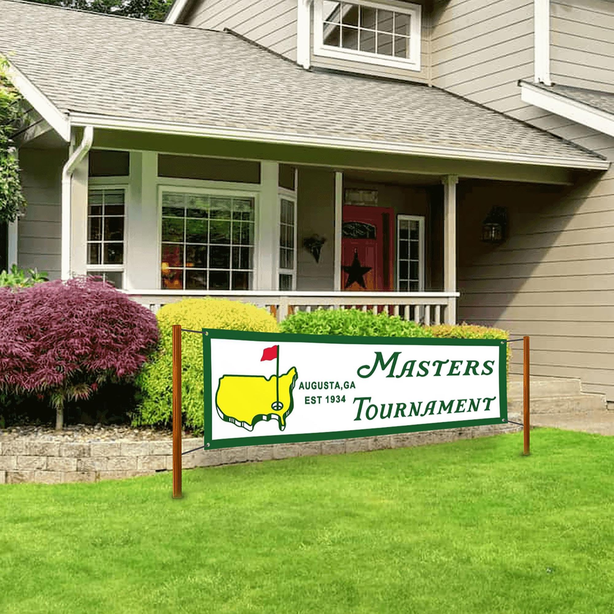 JZYIZYU golf flag banner adds flair to outdoor golf party