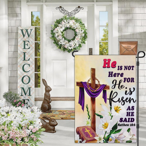 Packaging note for JZYIZYU He is Risen garden flag and ironing tip