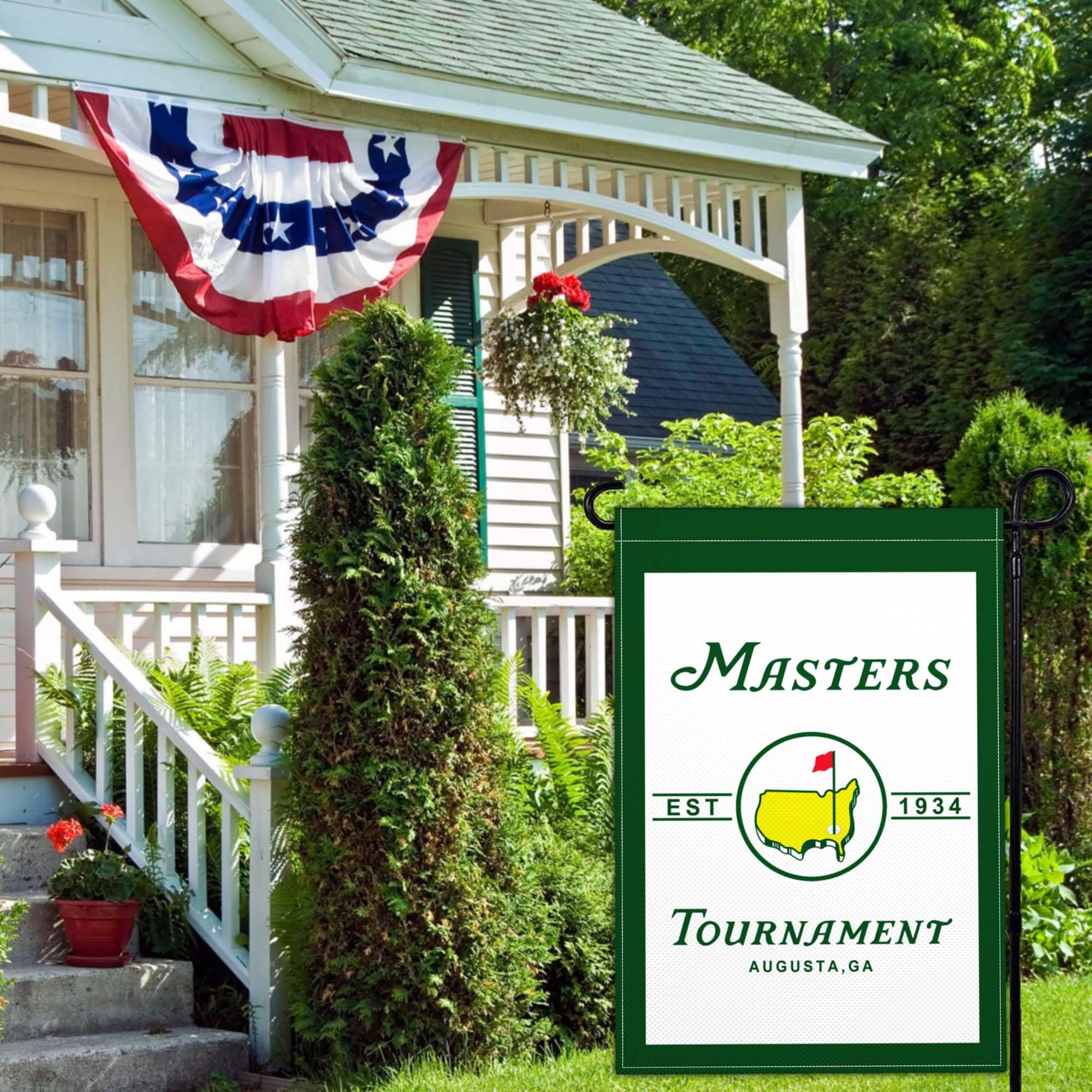 JZYIZYU patio deck garden flag 12x18 bright golf-themed decor