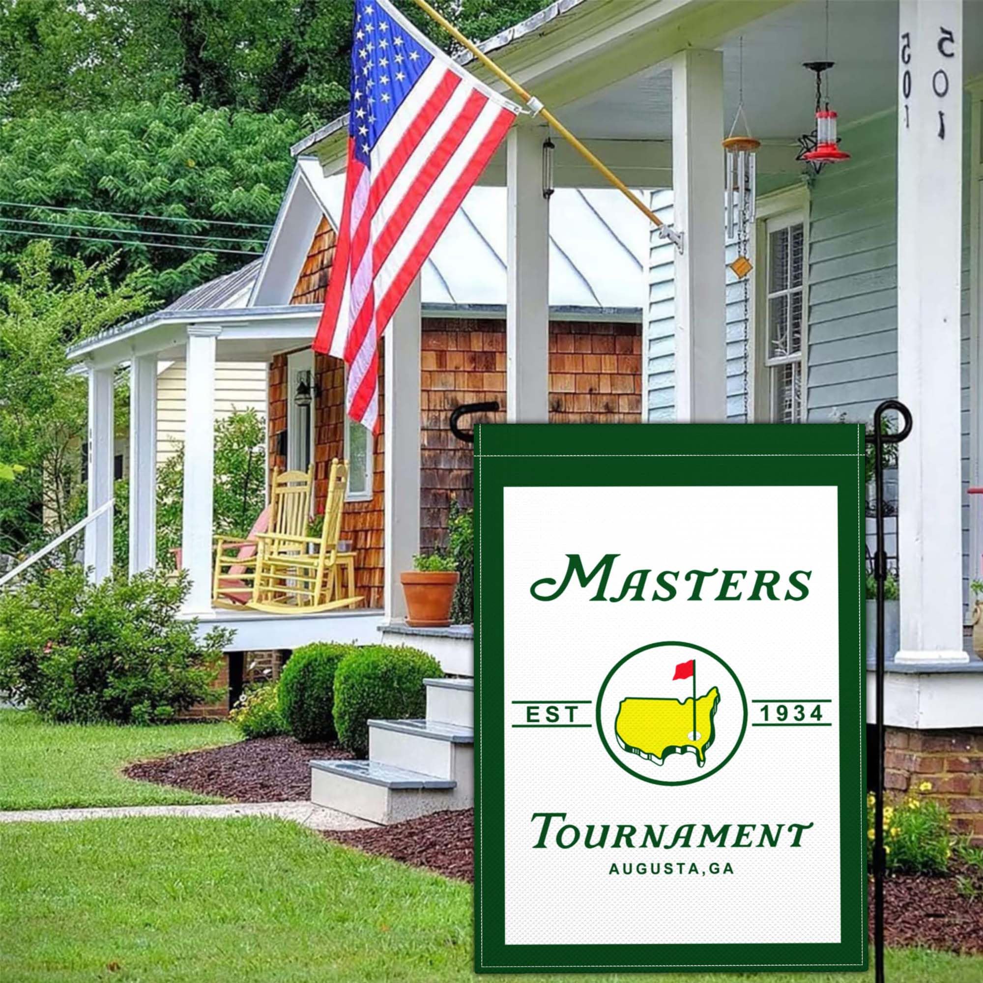 JZYIZYU yard flag wall-hanging display adds curb appeal to outdoor spaces