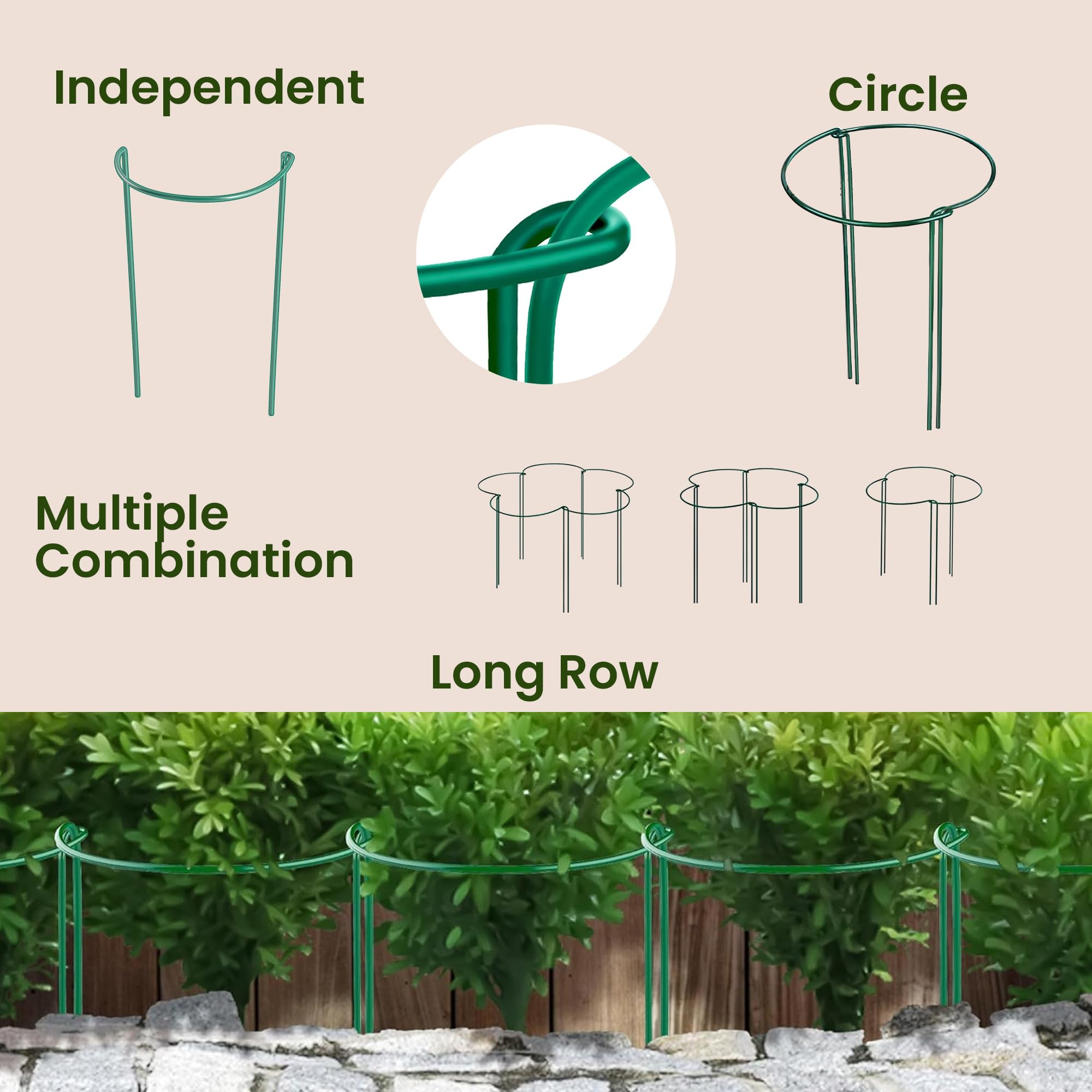 K-Brands rustproof steel core for long-lasting garden use.