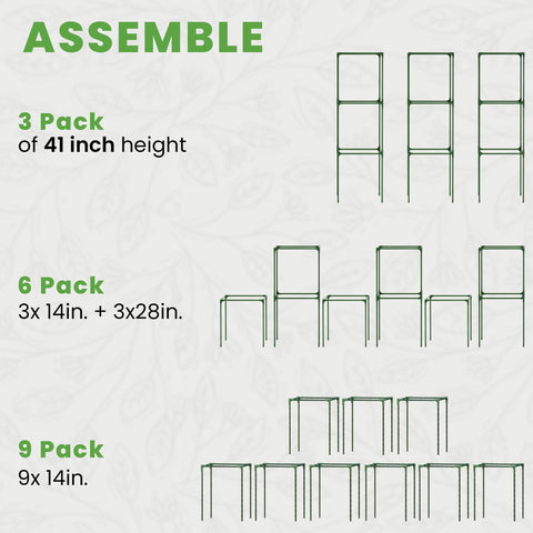 K-Brands Tomato Cage Square ground stakes anchor firmly into soil for lasting stability.