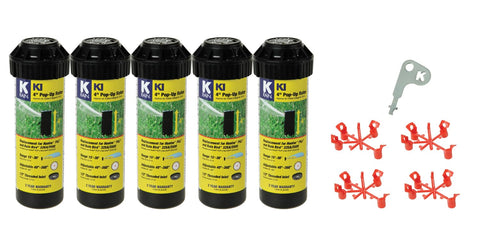 K-Rain K1 rotor package enables durable pop-up sprinkler for reliable lawn coverage.