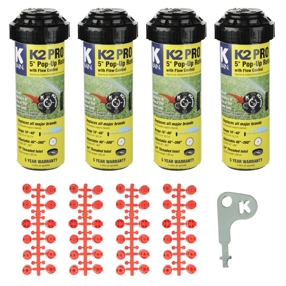 K-Rain K2 Pro gear drive rotor 3/4 inch delivers uniform lawn coverage for precision irrigation