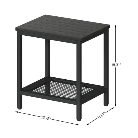 KAAPSAM compact patio end table fits small balconies and corners.