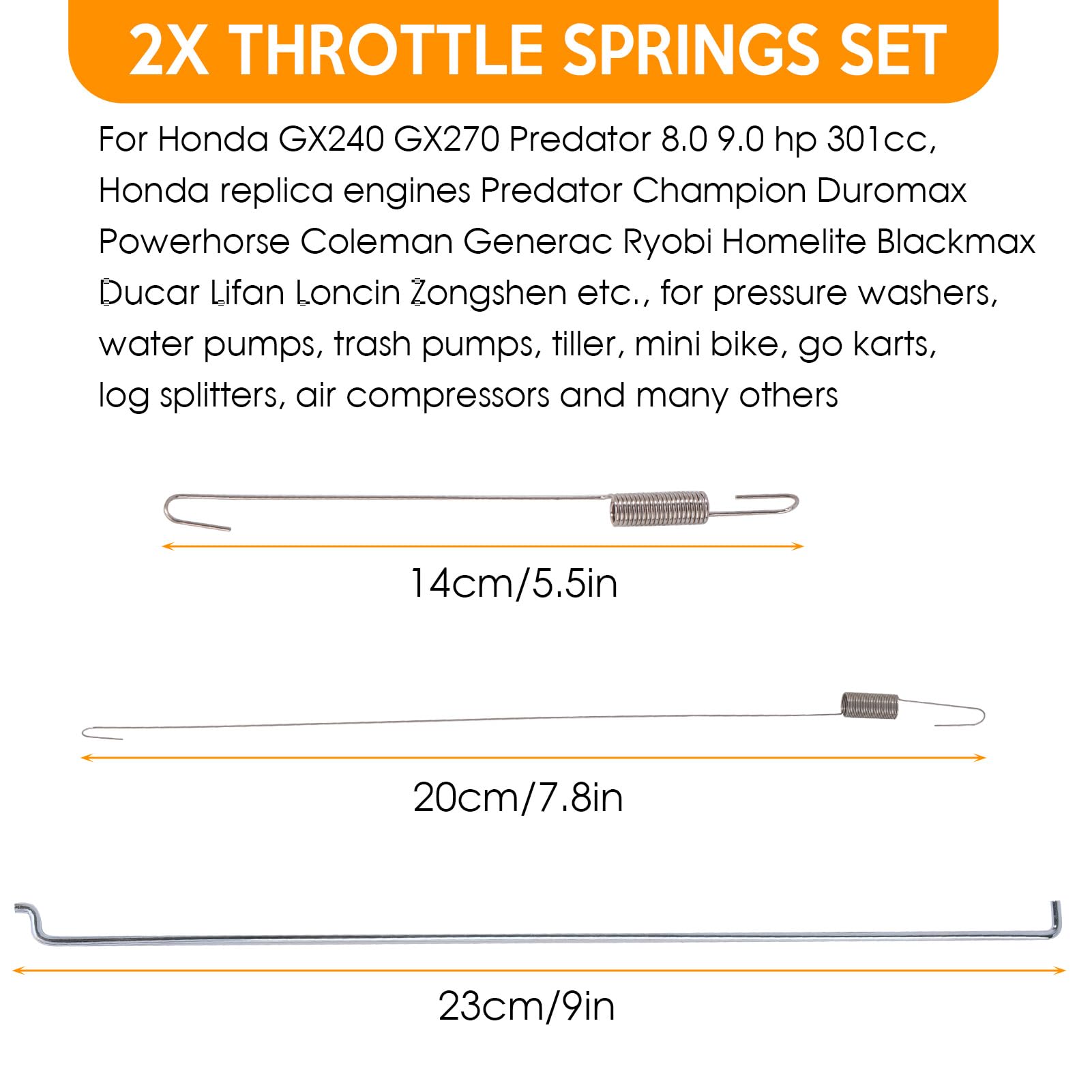 Kaberalty cable springs maintaining tension and alignment in throttle cables.
