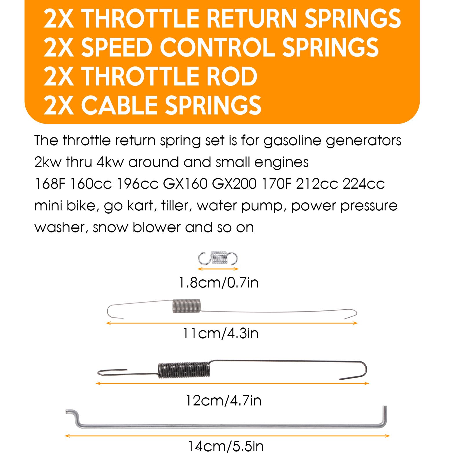 Kaberalty speed control springs improve governor response and stability.