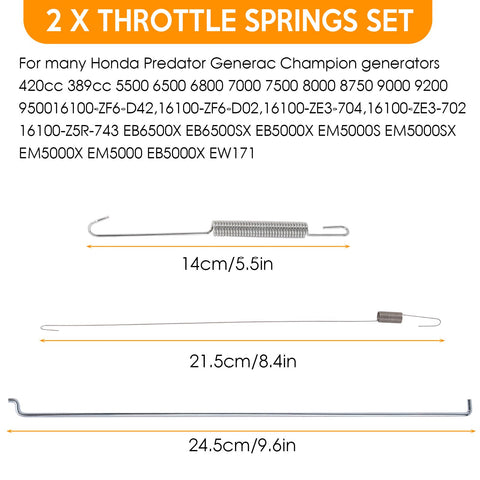 Kaberalty throttle return springs edge for smooth retraction and control.