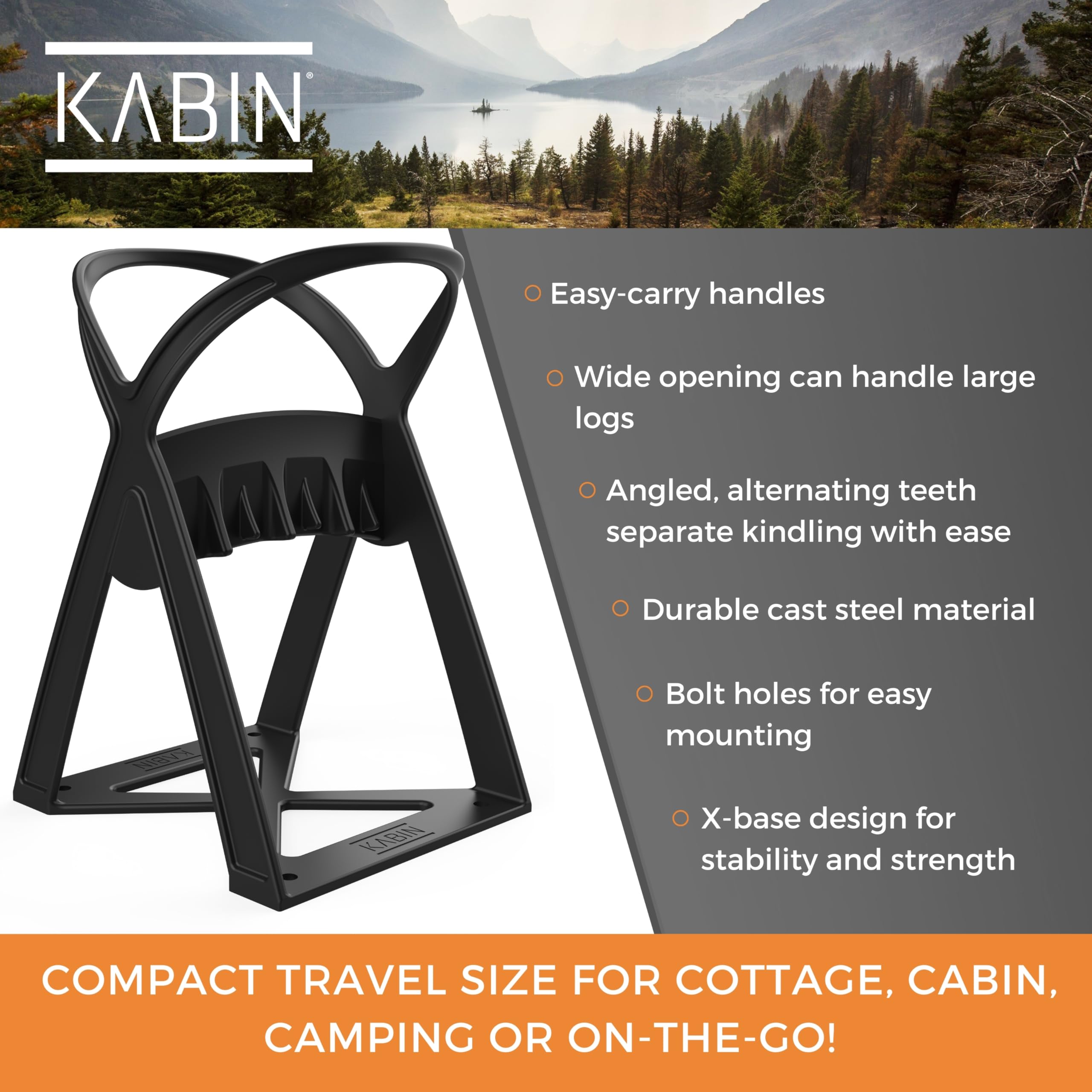 KABIN Kindle Quick base with bolt holes for stable anchoring