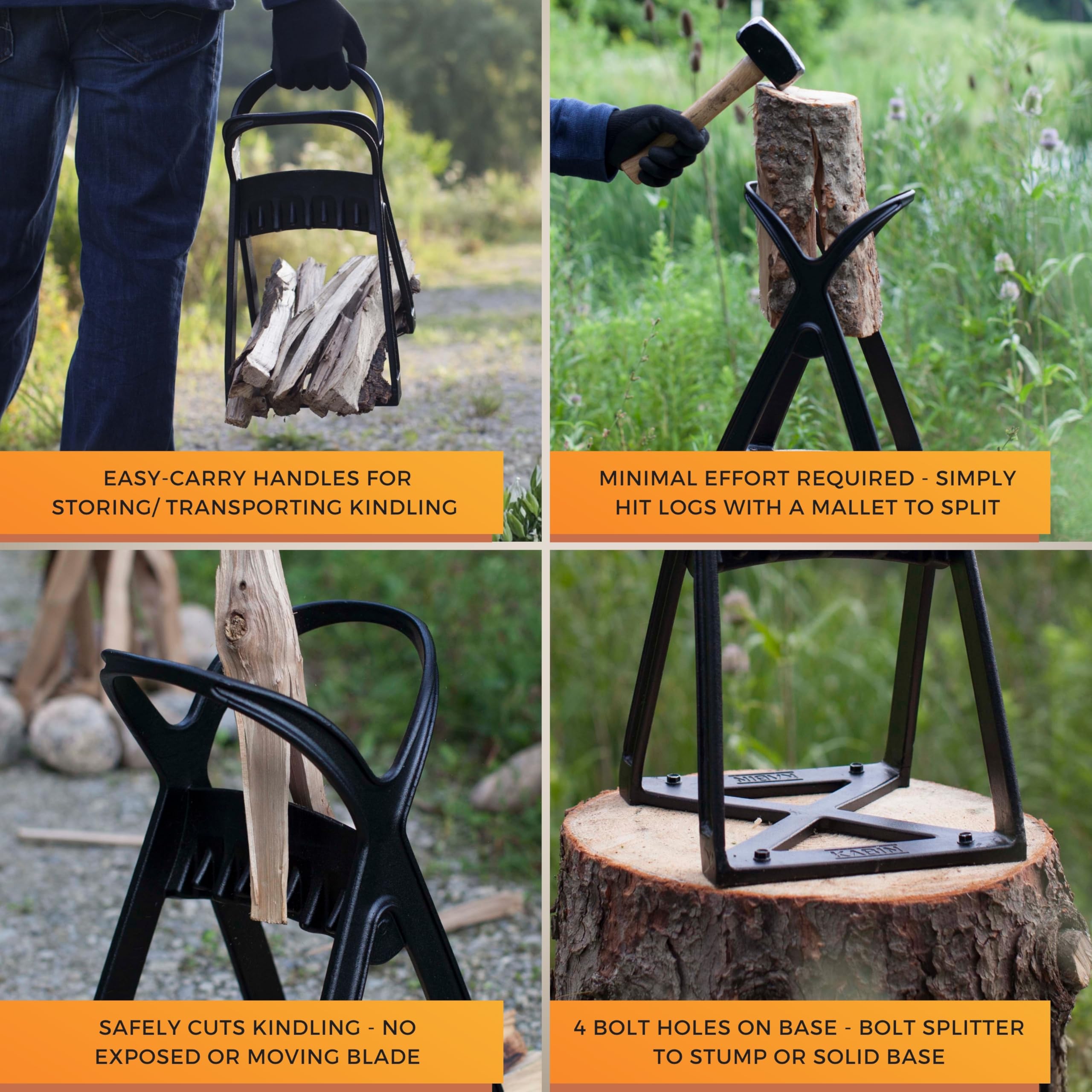 KABIN Kindle Quick handles ease transport to campsite