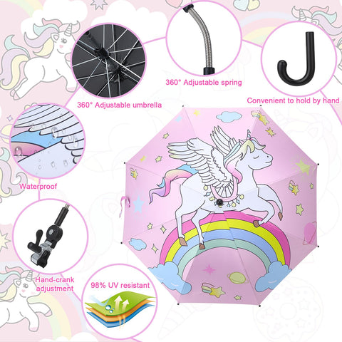 KABOER kids pink unicorn chair fits kids aged 3 to 10.