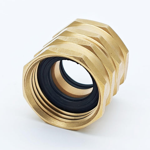 Kabter easy-connect brass hose adapter designed for leak-free connections