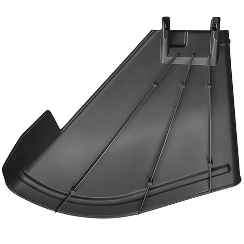 Kacarber 604609 discharge deflector chute fits Hustler Raptor SD for efficient grass clipping management.