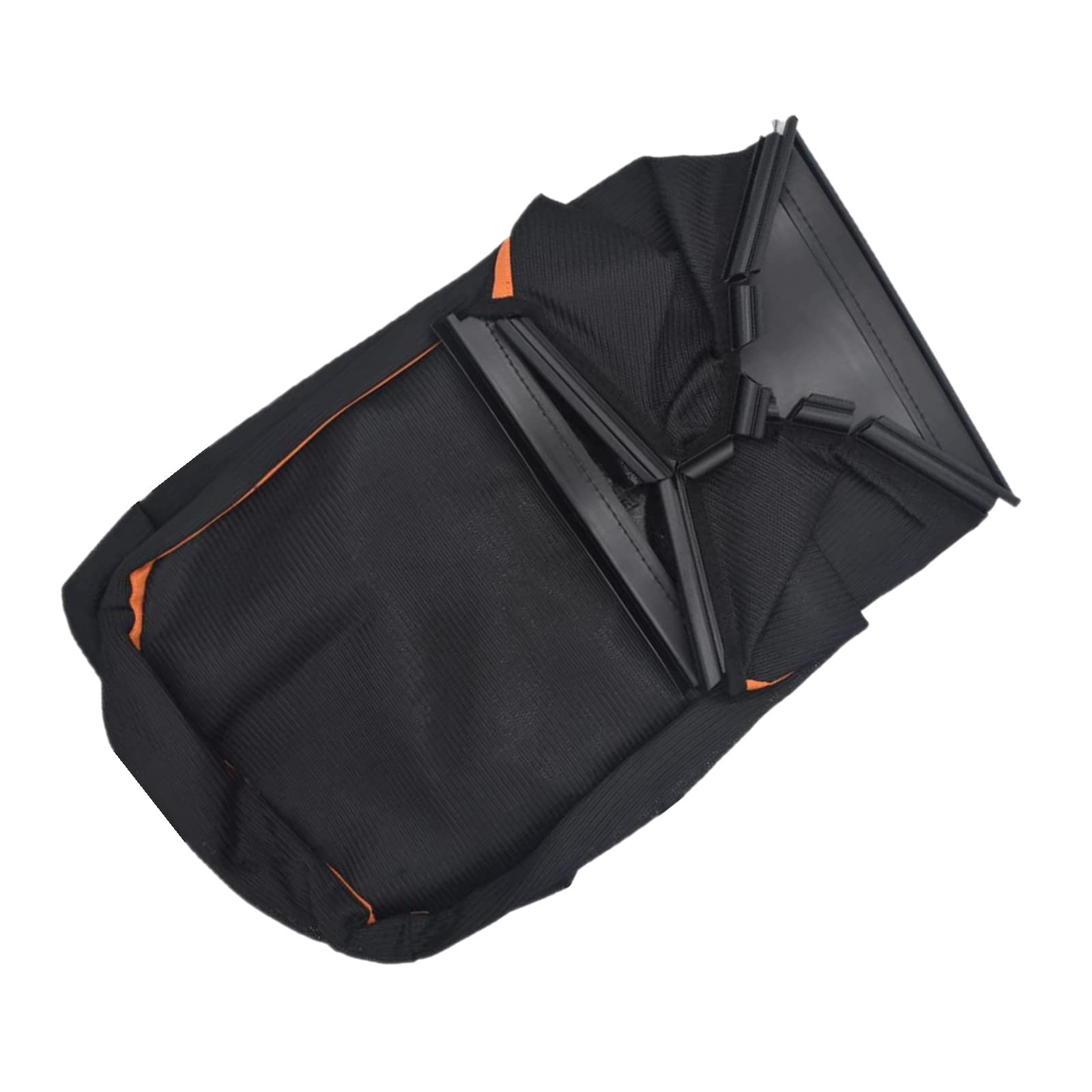Kacarber grass bag demonstrates compatibility with several Husqvarna models for versatile use