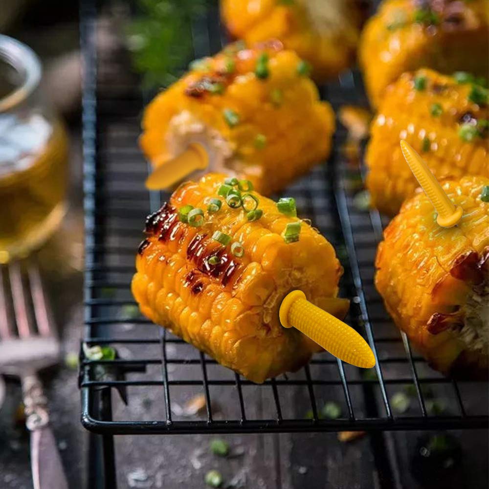 Kadden corn holders with heat-resistant handles for safe handling near heat