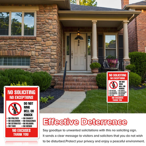 Kadezia sign mounted on door, wall, or gate for versatile placement.
