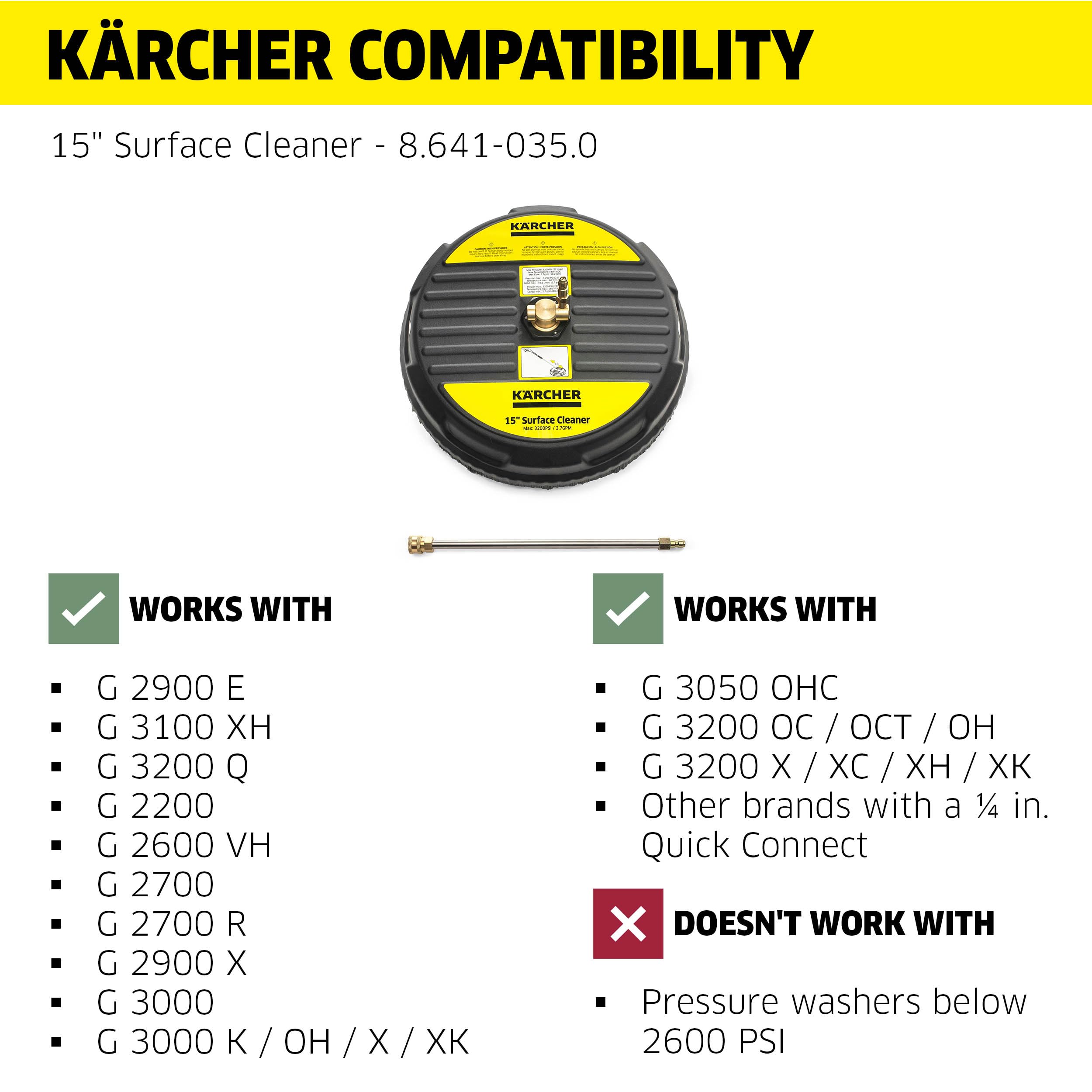 Kärcher surface cleaner ideal for decks and patios.
