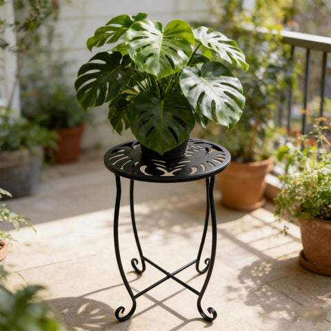 Kaesithar compact design fits porches, decks, and dorm balconies.