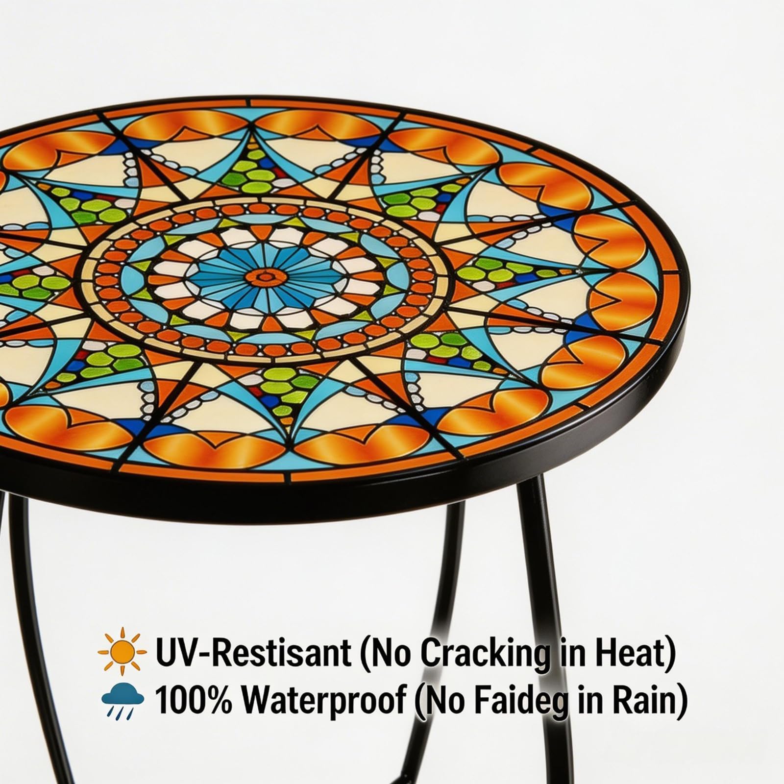 Kaesithar foldable stand outdoor table neatly folds, easy to store after use.
