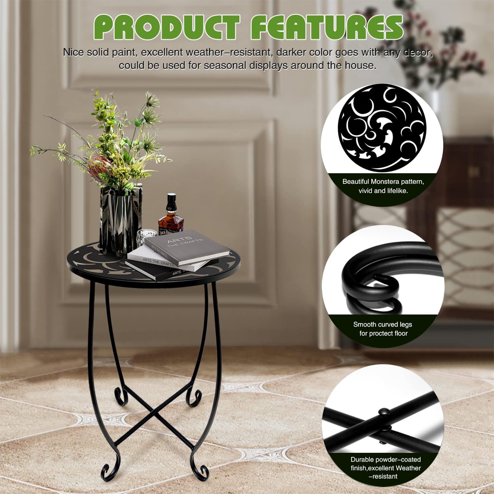 Kaesithar 15-inch stand features a wobble-free X-frame for sturdy support.