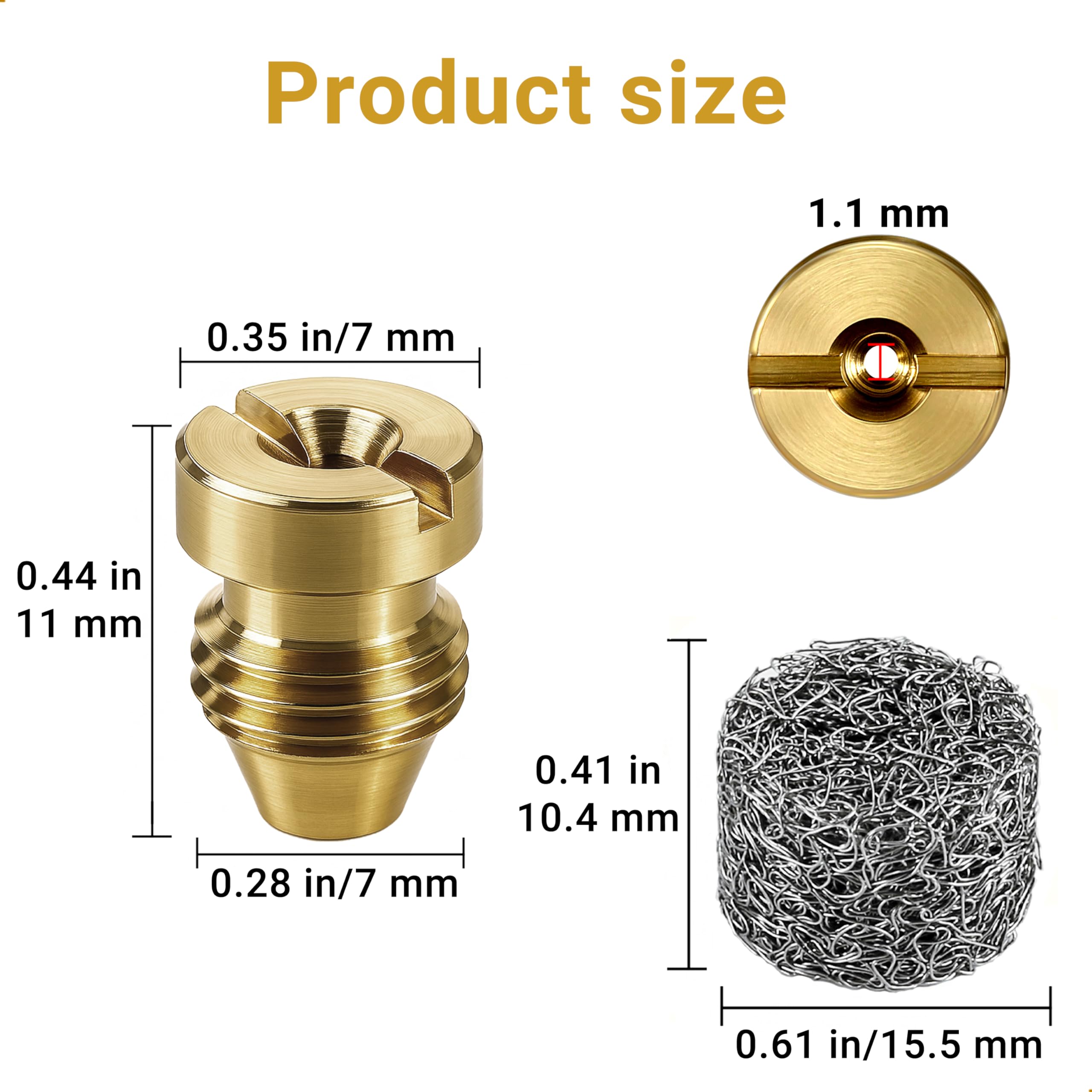 KAEZDD brass foam maker tip for durable foam generation