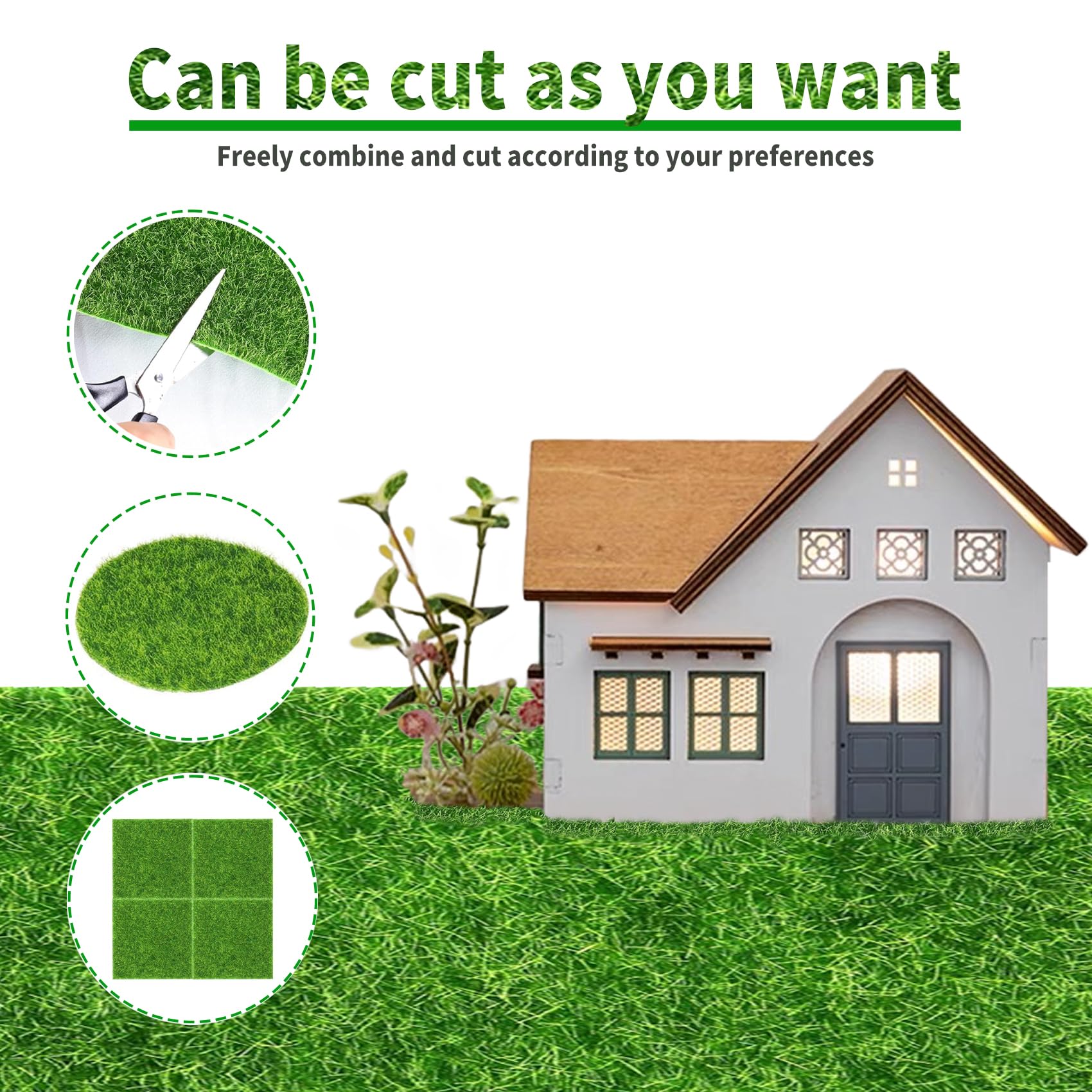 KAEZDD Easter spring grass tiles brighten displays with lush color