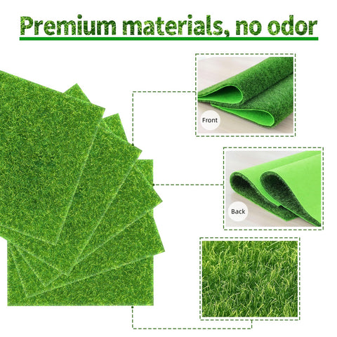 KAEZDD fake grass tile for fairy gardens, creates lush paths.