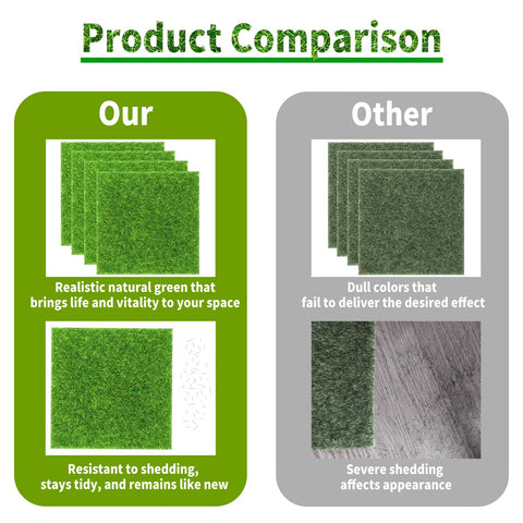 KAEZDD mini golf grass squares help build playful, tactile game setups