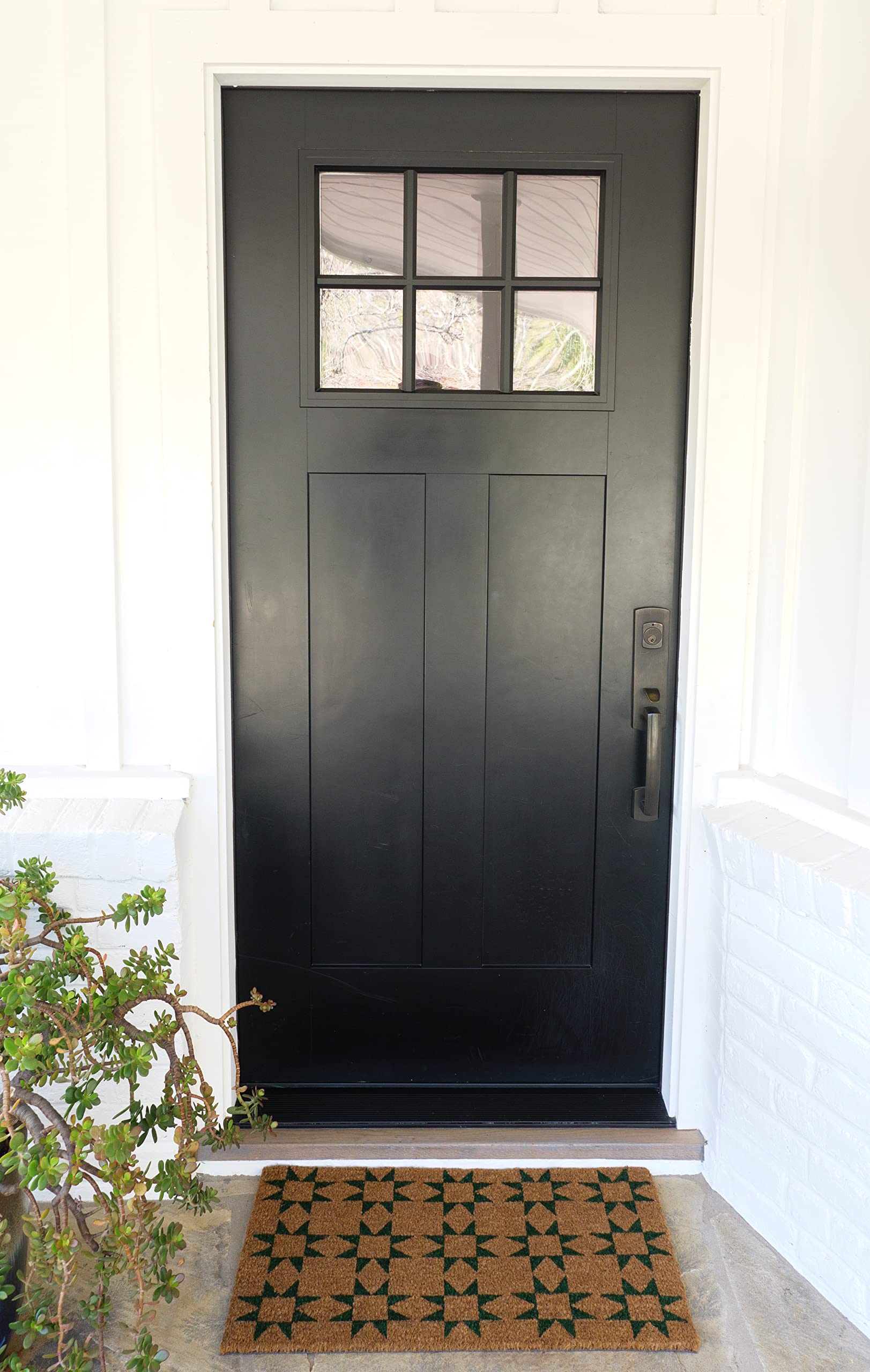 KAF Home doormat in high-traffic entry, durable for busy foyers and patios.