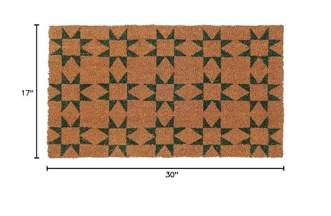 KAF Home weather-resistant coir doormat, suitable for indoor-outdoor use.
