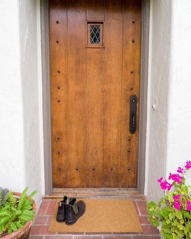 KAF Home Eco Coir Doormat colorfast material resists fading.