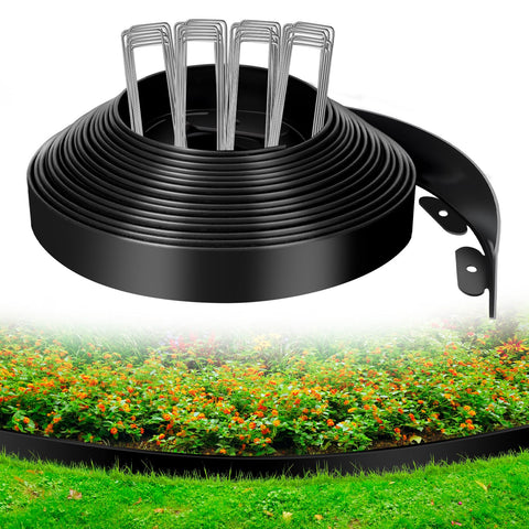 Kafuzi landscape edging 100ft border roll defines clean garden edges.
