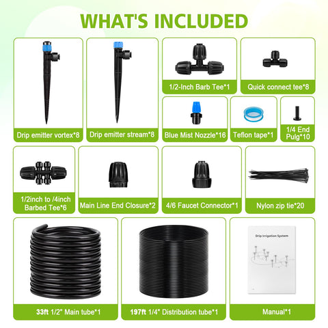 Kafuzi quick-connect technology enables leak-free, easy setup for faster irrigation.