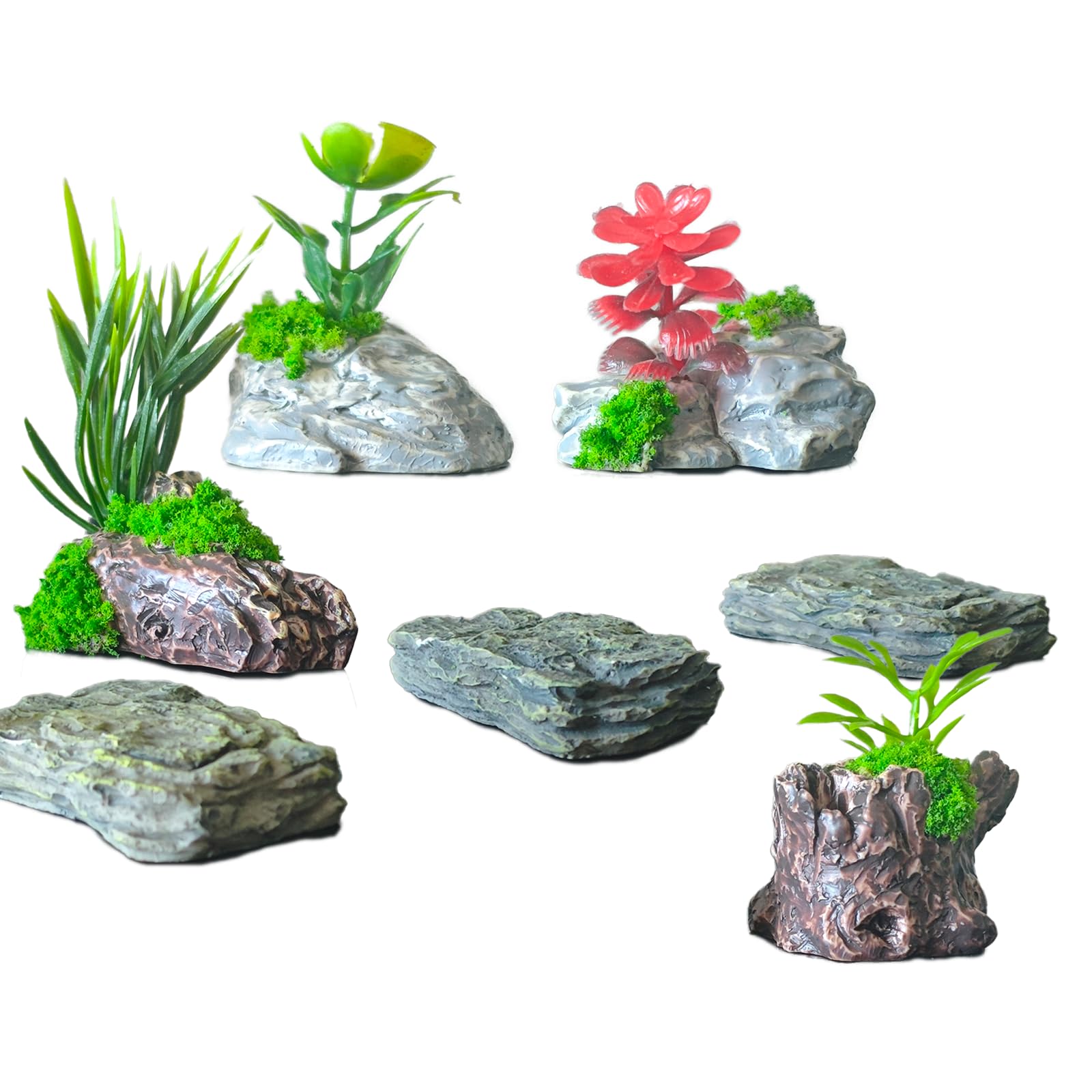 Kai Dream miniature stone rocks add realistic texture for fairy gardens and dioramas.