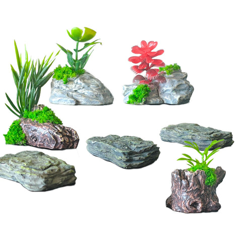 Kai Dream miniature stone rocks add realistic texture for fairy gardens and dioramas.