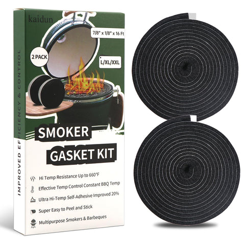 Kaidun Big Green Egg gasket base and lid seal improves heat control.