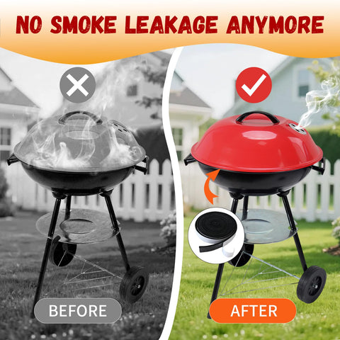 Gasket withstands up to 660°F for durable grilling sessions