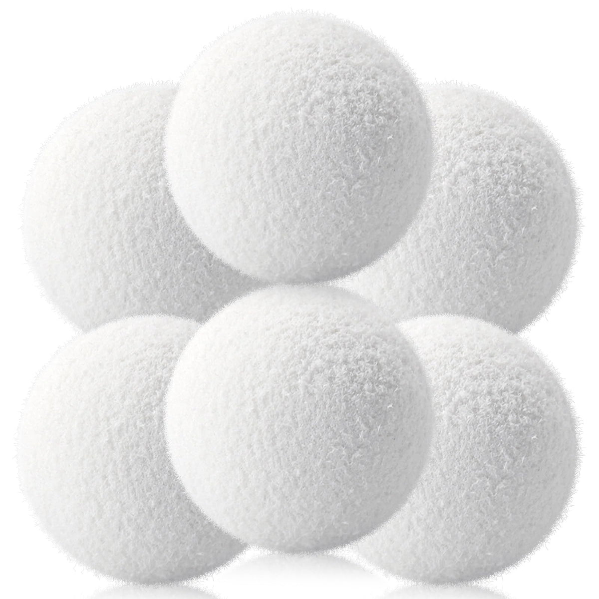 Kaifansun six-pack scum absorber balls float in a hot tub, absorbing oils and impurities.