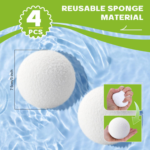 Kaifansun easy-clean absorber ball after use, rinse, dry, and reuse for spa freshness.