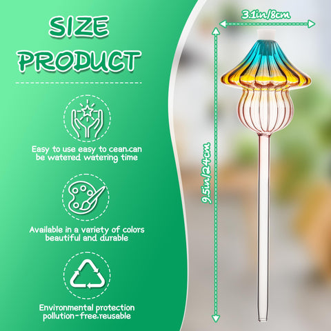 Kaimfdg indoor-outdoor watering globes blend with decor while protecting moisture levels.