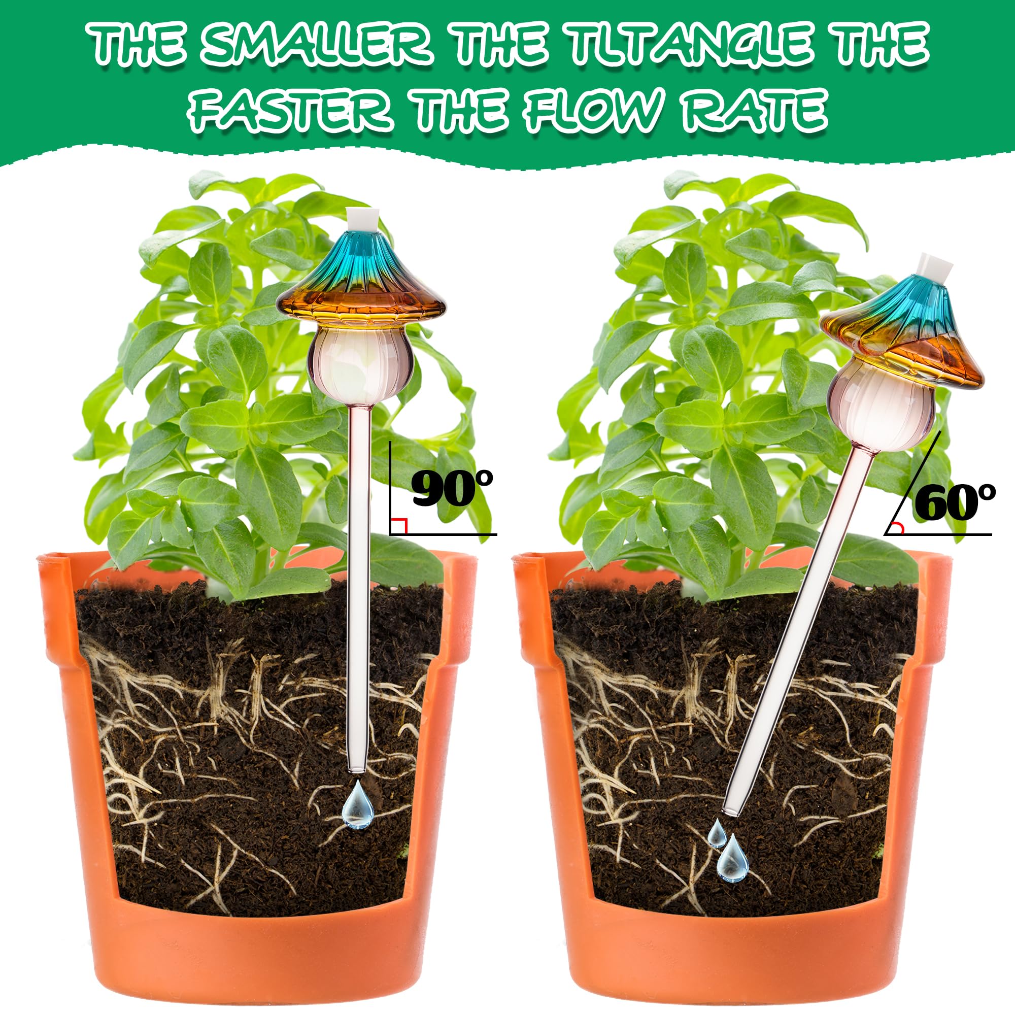 Kaimfdg patio watering bulbs distribute water evenly for balcony plants.