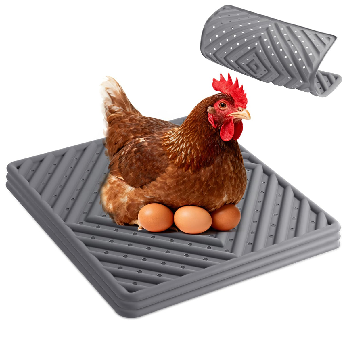 Kaipeia nesting pad 12x12 gray cradle for secure egg laying and reduced cracks.