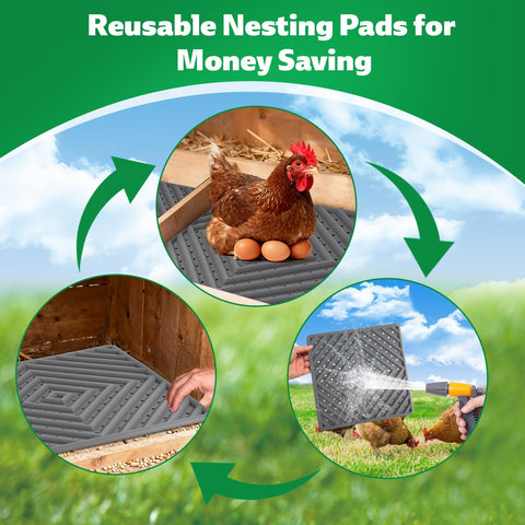 Kaipeia nesting pad 12x12 gray is washable for quick cleanup.