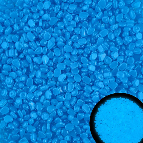 Kaiyuan Dynasty blue glow stones 500pc for outdoor pathways and lighting