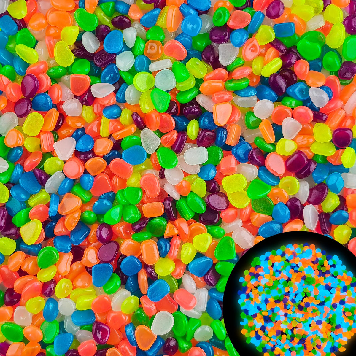 Kaiyuan Dynasty glow pebbles in 12 shapes for versatile outdoor décor
