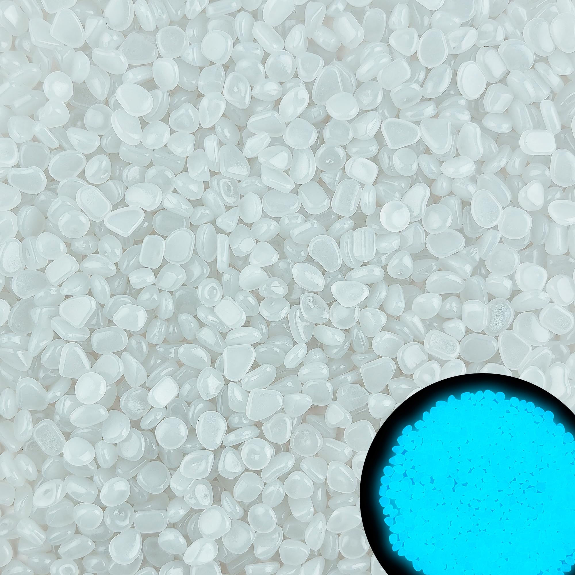Kaiyuan Dynasty glow pebbles multishape decorative garden display and night glow.
