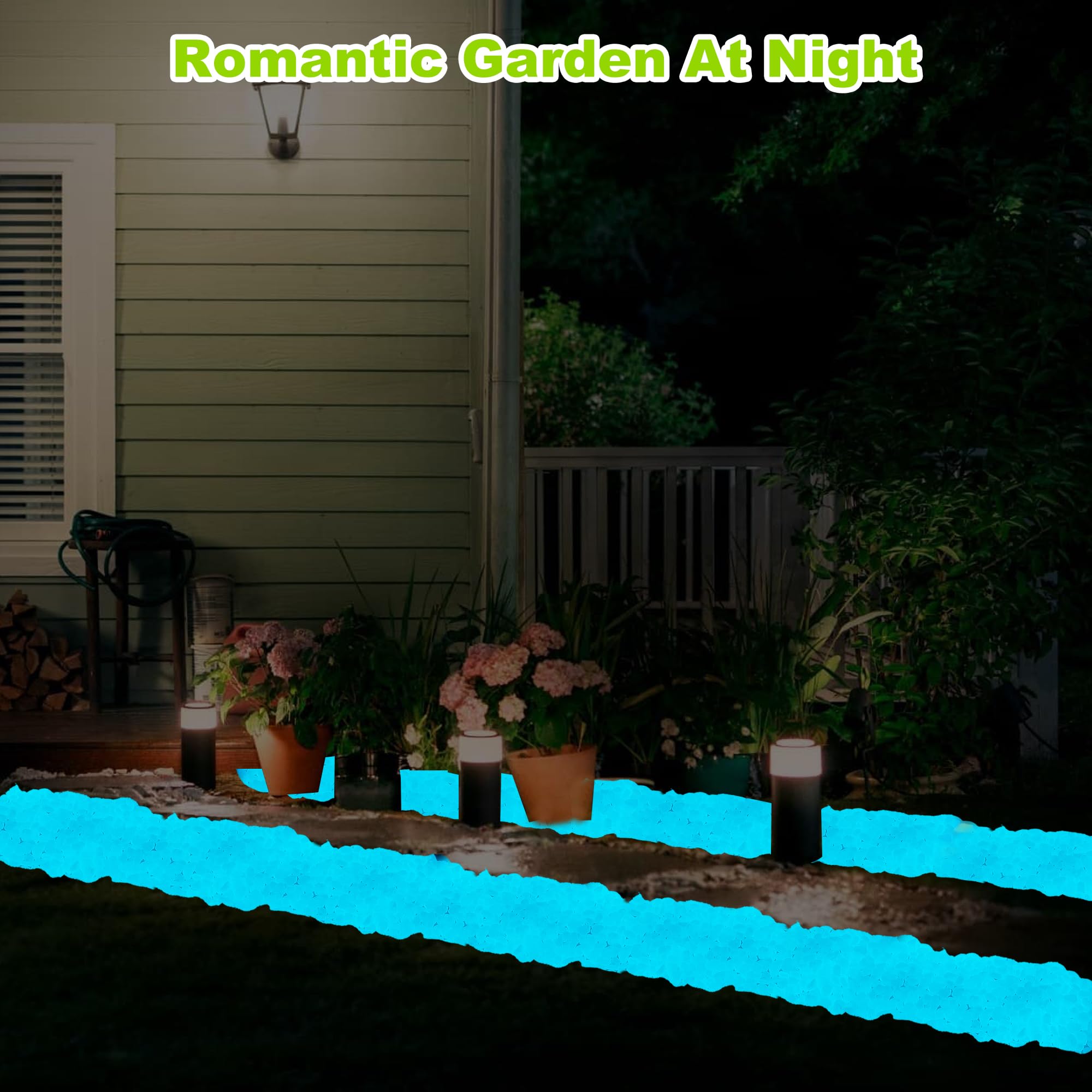 Kaiyuan Dynasty glow rocks in fish tanks provide a subtle luminous accent.