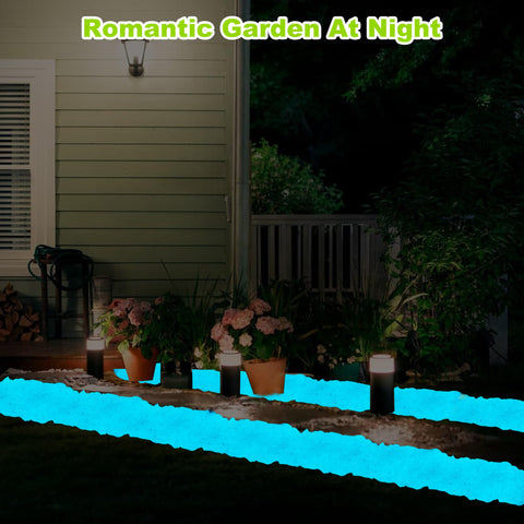 Kaiyuan Dynasty glow rocks in fish tanks provide a subtle luminous accent.