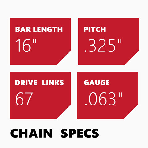 KAKEI 0.063 gauge chain ready for sturdy cuts and stable tension